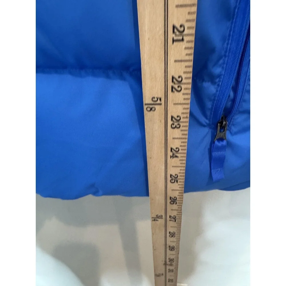 The North Face Jacket Boys XXL 18/20 Blue 600 Down Hooded Puffer Coat Winter